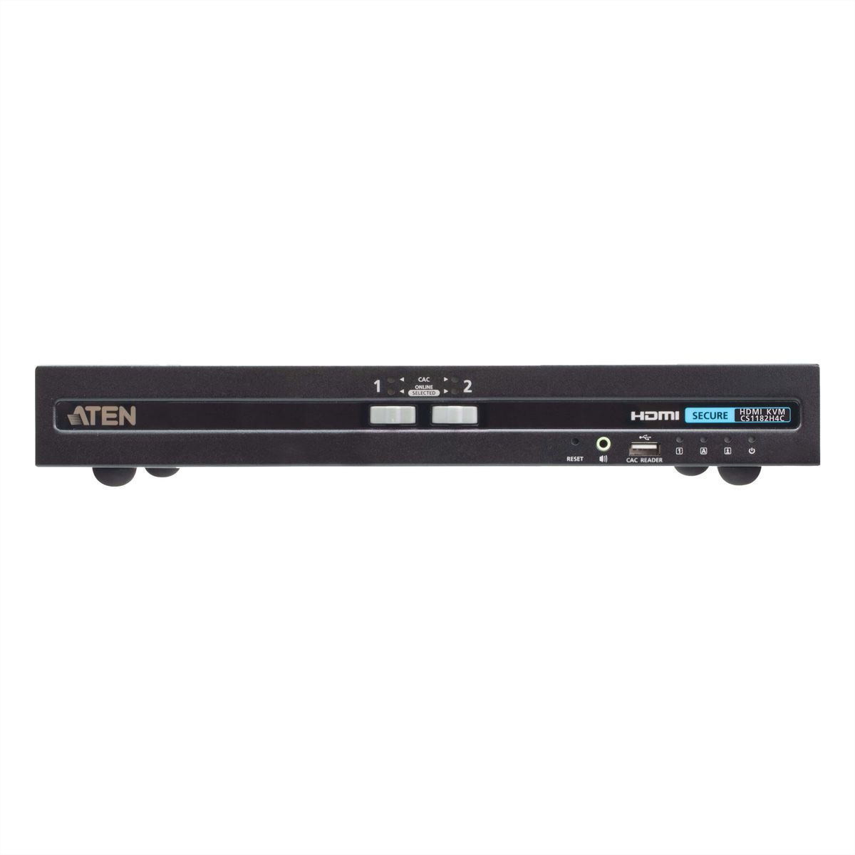 ATEN CS1182H4C 2-Port 4K HDMI Secure KVM, mit Card Reader PSD PP V4.0 Compliant