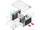 SCHROFF 4 HE, 8 Slot, mit Rear I/O, für 19"-Netzgerät - BGTR 4HE 275T 8SL CPCI 19"