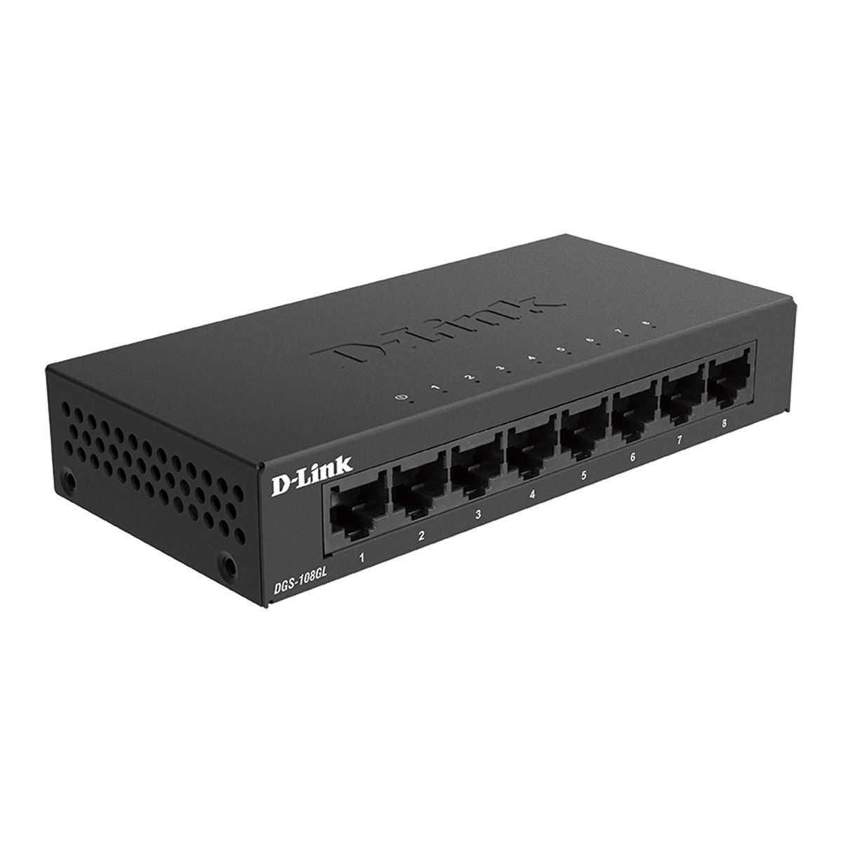 D-Link DGS-108GL/E 8-Port Gigabit Switch Light, Layer2 ohne IGMP