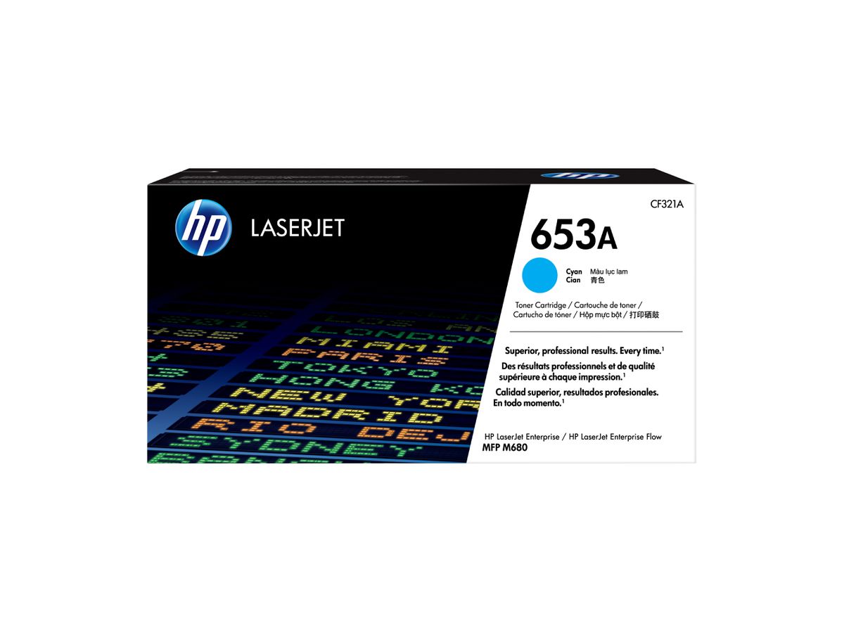HP 653A Cyan Original LaserJet Tonerkartusche