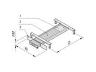 SCHROFF Kippschutz ausziehbar - KIPPSCHUTZ 600B 1000T RAL7021