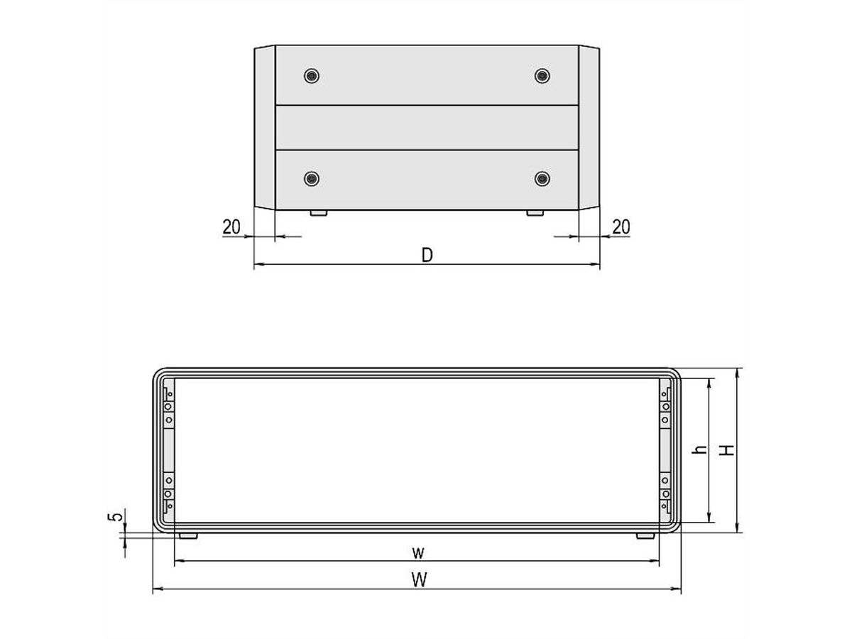 SCHROFF Komplettgehäuse 3 und 6 HE - COMPAC PRO GEH.3HE 42TE 271T