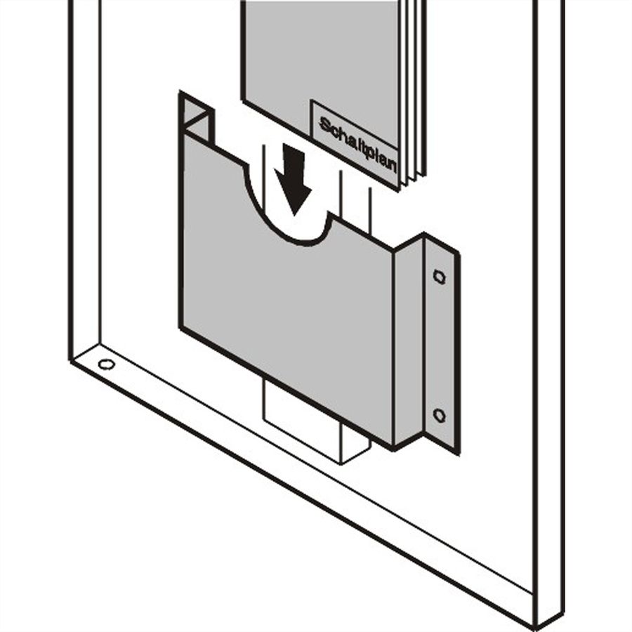SCHROFF Schaltplantasche - SCHALTPLANTASCHE A4 RAL 7035