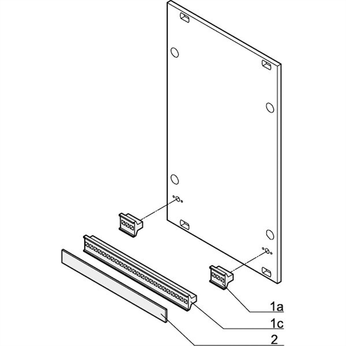 SCHROFF Griff in Trapezform, schwarz (ohne Aushebefunktion) - KUNSTSTOFFGRIFF 40TE SCHWARZ