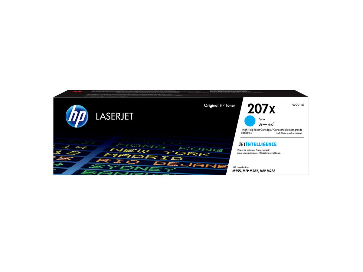 HP 207X Cyan Original LaserJet Tonerkartusche mit hoher Reichweite