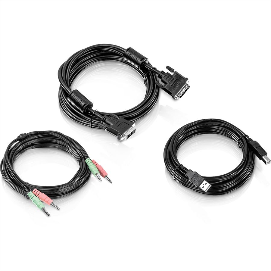 TRENDnet TK-CD15 KVM Kabel Kit 4,5m DVI-I USB Audio
