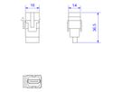 BACHMANN HDMI 2.0 Keystone Modul Buchse/Buchse weiss