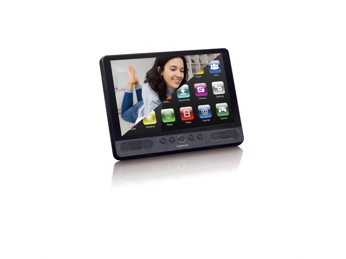 Lenco TDV-1001, portabler DVD-Player,10", Android 10.0