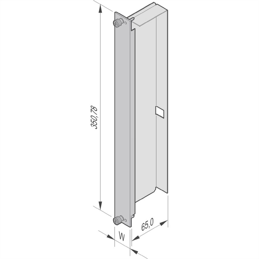 SCHROFF AdvancedTCA-Frontplatten (Blindplatten) - FPL LUFTSCH VA 8HE 6TE ATCA