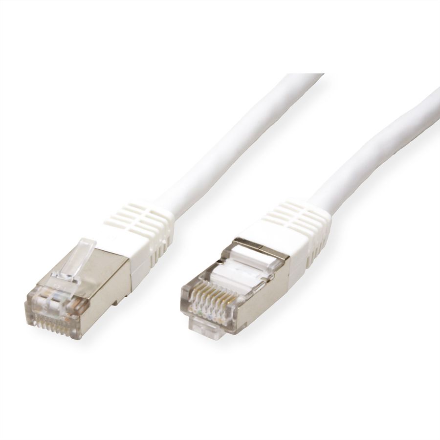 VALUE Patchkabel Cat.6 (Class E) S/FTP (PiMF), weiß, 10 m