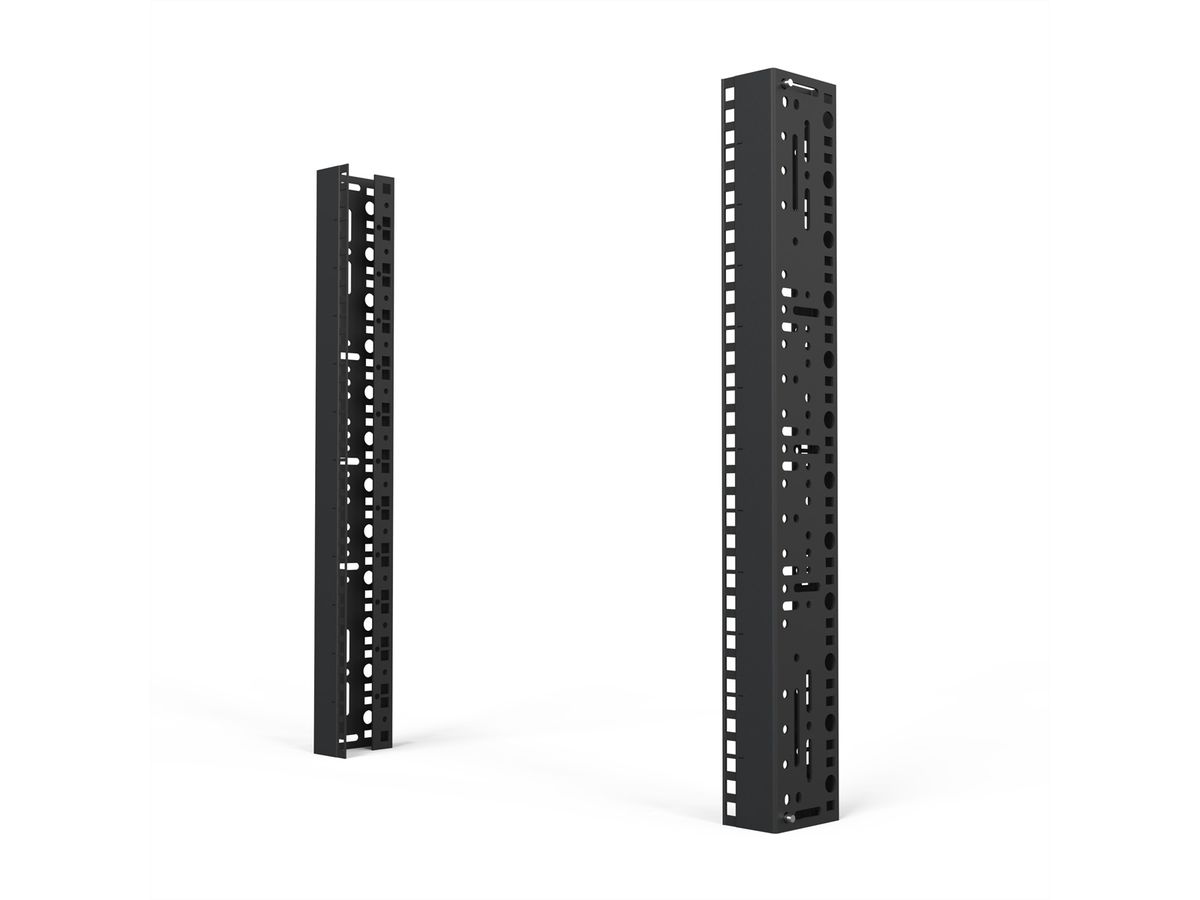 SCHROFF 19"-Winkelprofil mit Universal-Lochung (EIA), RAL 7035 - WINKELPROFIL 19"12HE 7035(2X)