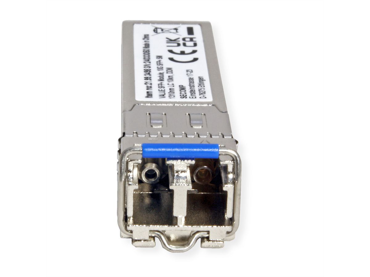 VALUE SFP+ Modul (MiniGBIC) LR/LC, 10GbE, Single Mode 1310nm, max. 10km