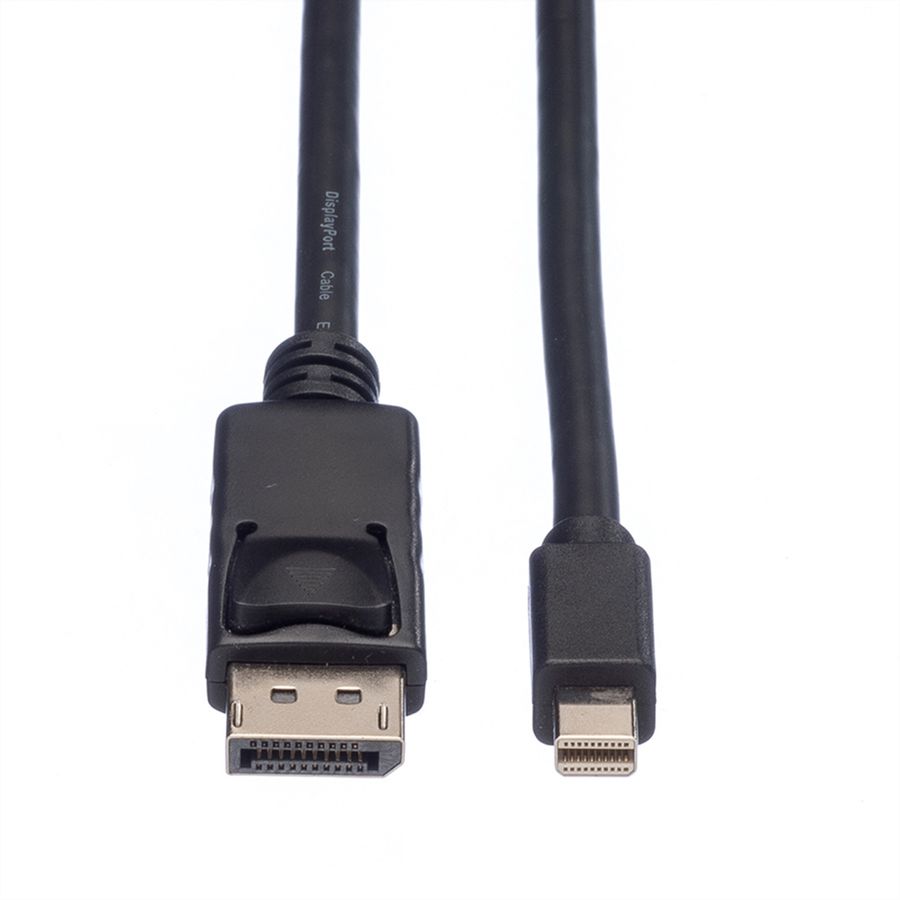 ROLINE DisplayPort Kabel, DP ST - Mini DP ST, schwarz, 2 m