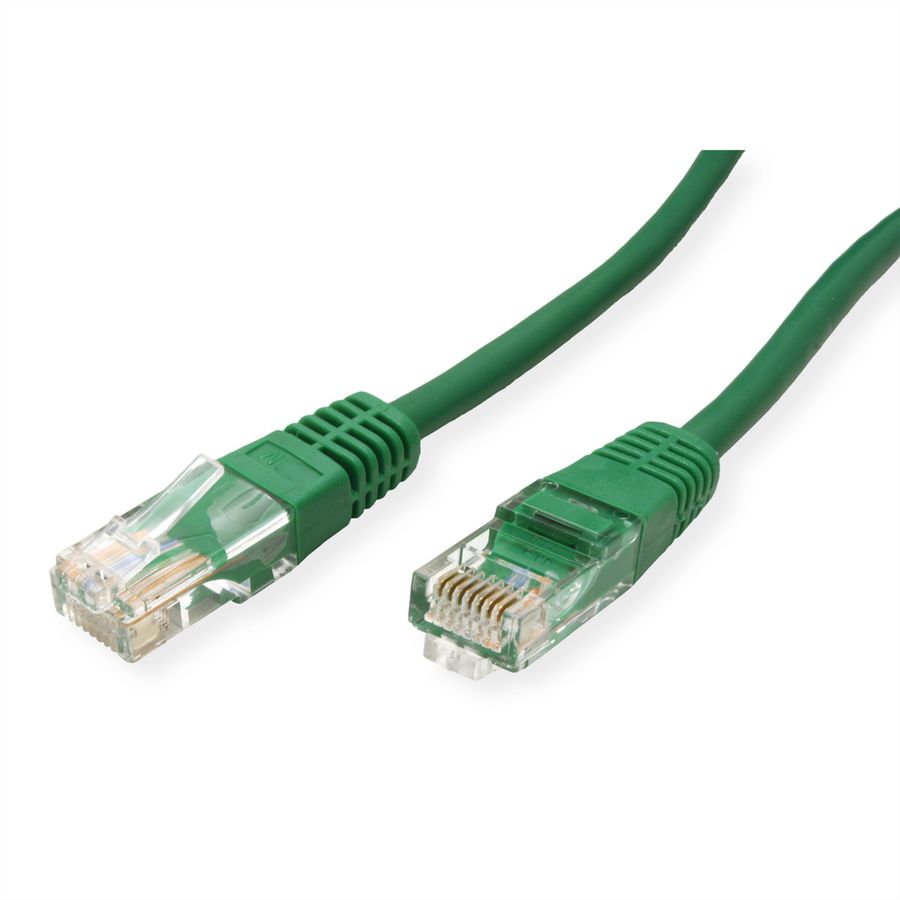 ROLINE Patchkabel Cat.5e (Class D) UTP, PoE, grün, 2 m