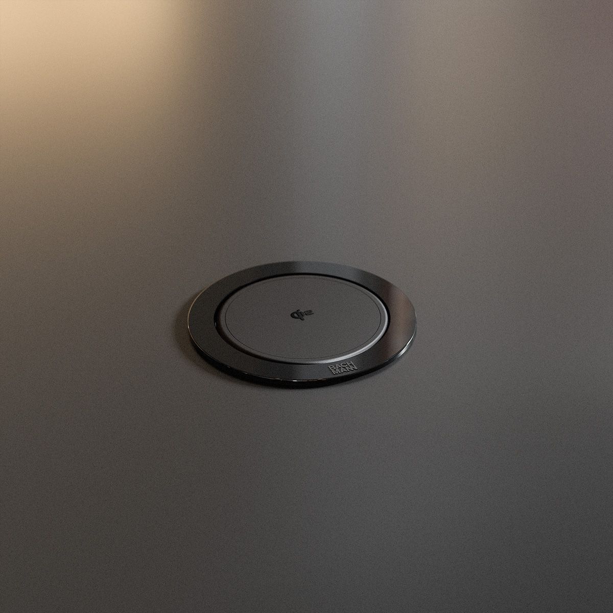BACHMANN ELEVATOR2 1xCEE7/3 1xUSB C/C45W, Wireless Charger 15W RAL 9005 2,0 m AEH