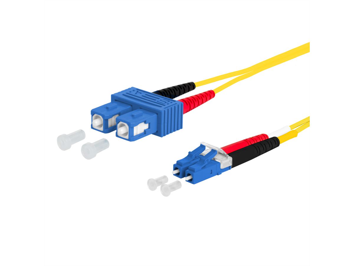 METZ CONNECT OpDAT Patchkabel, SC-D/LC-D OS2, 5 m
