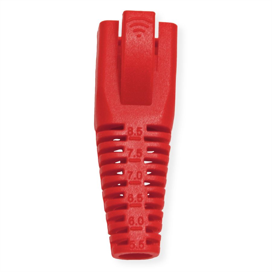 ROLINE Knickschutztülle für RJ-45, 10 Stck, rot