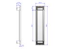 BACHMANN POWER FRAME COVER 6-fach RAL9010, Rahmen ws