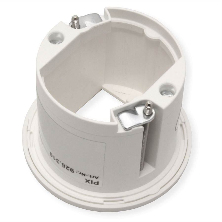 BACHMANN PIX 1xCM RAL9010 Zierring in Edelstahl-Optik