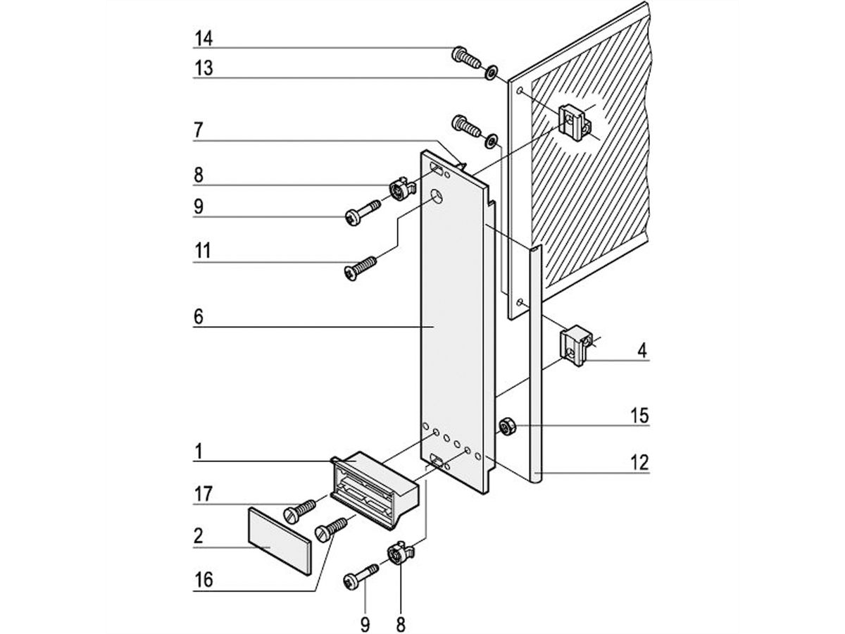 SCHROFF Steckbaugruppe mit starrem Griff in Trapezform - STECKBAUGR.HF TR-GR 3HE 3TE