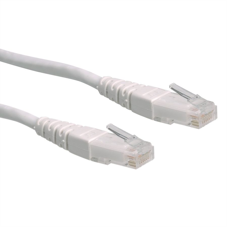 ROLINE Patchkabel Cat.6 (Class E) UTP, weiß, 1 m