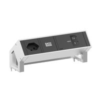 BACHMANN DESK2 1xCH 90° 1xUSB C/C 100W, L=0,2m INOX