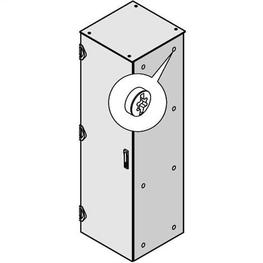 SCHROFF Seitenwand - SWD 1400H 1000T HF 7035 (2X)