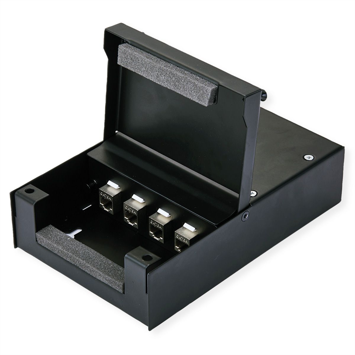 VALUE Wandgehäuse für 4x Keystones, schwarz