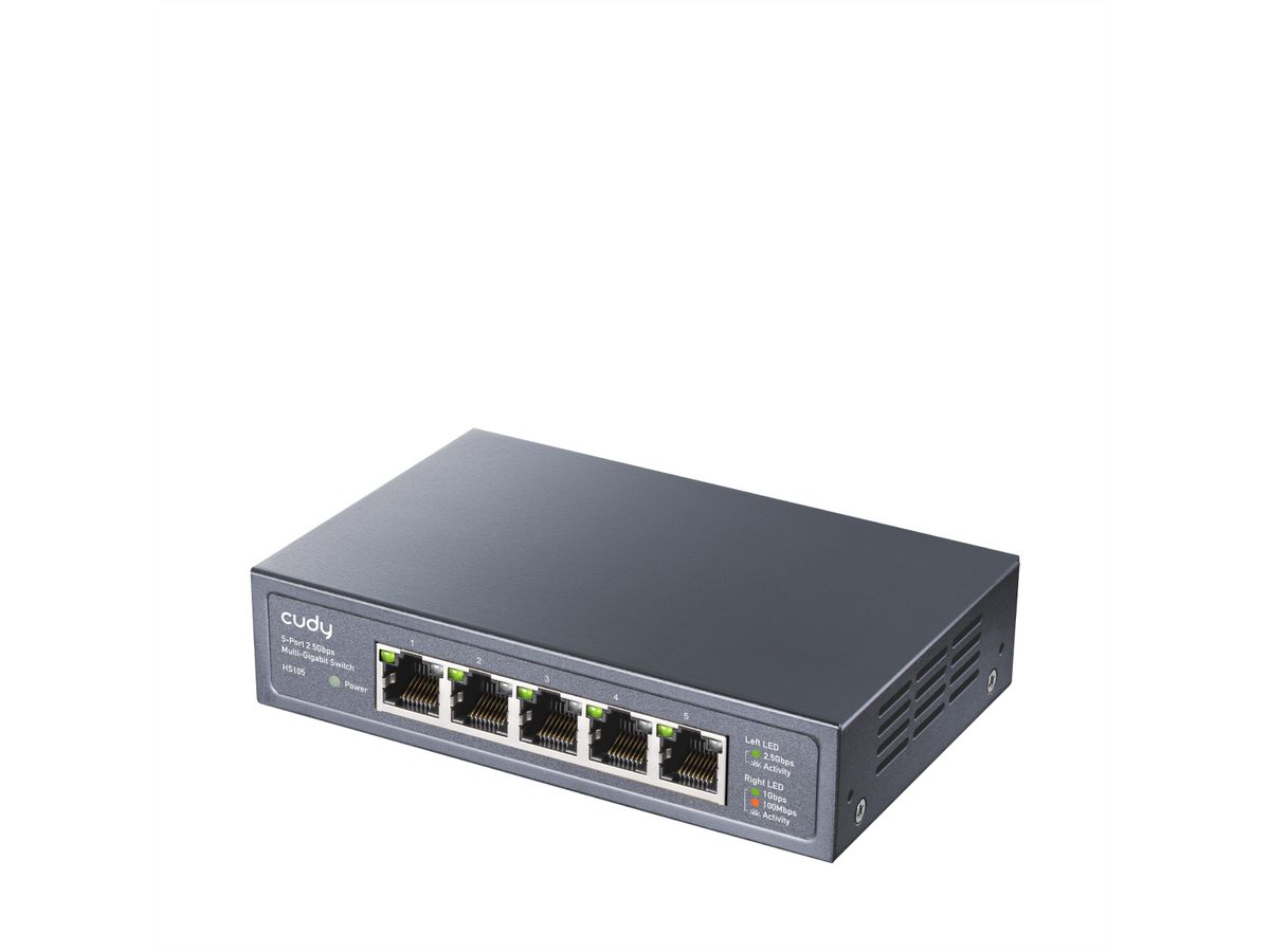 CUDY HS105 5-Port 2.5G Metal Switch