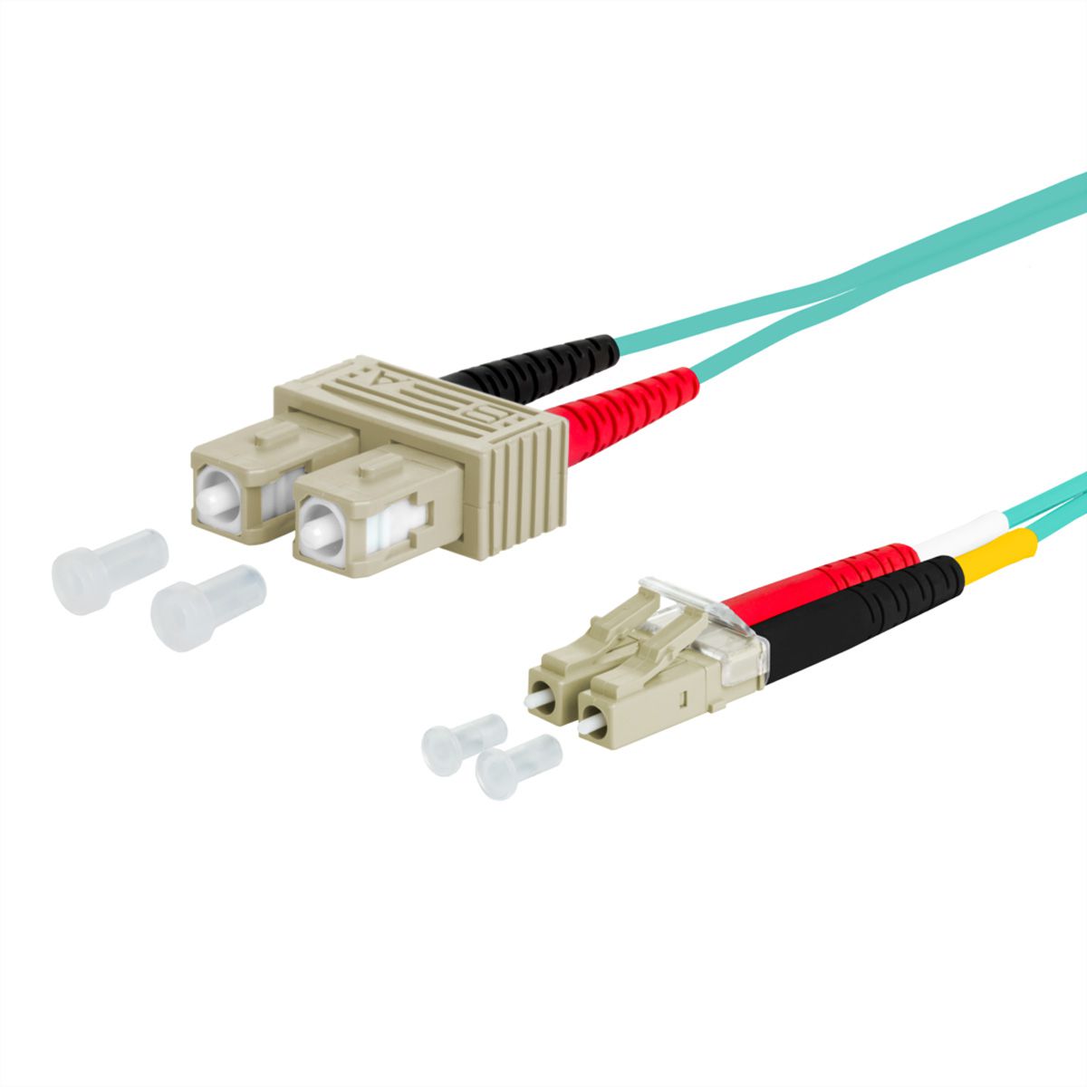 METZ CONNECT OpDAT Patchkabel, SC-D/LC-D OM3, 0,5 m