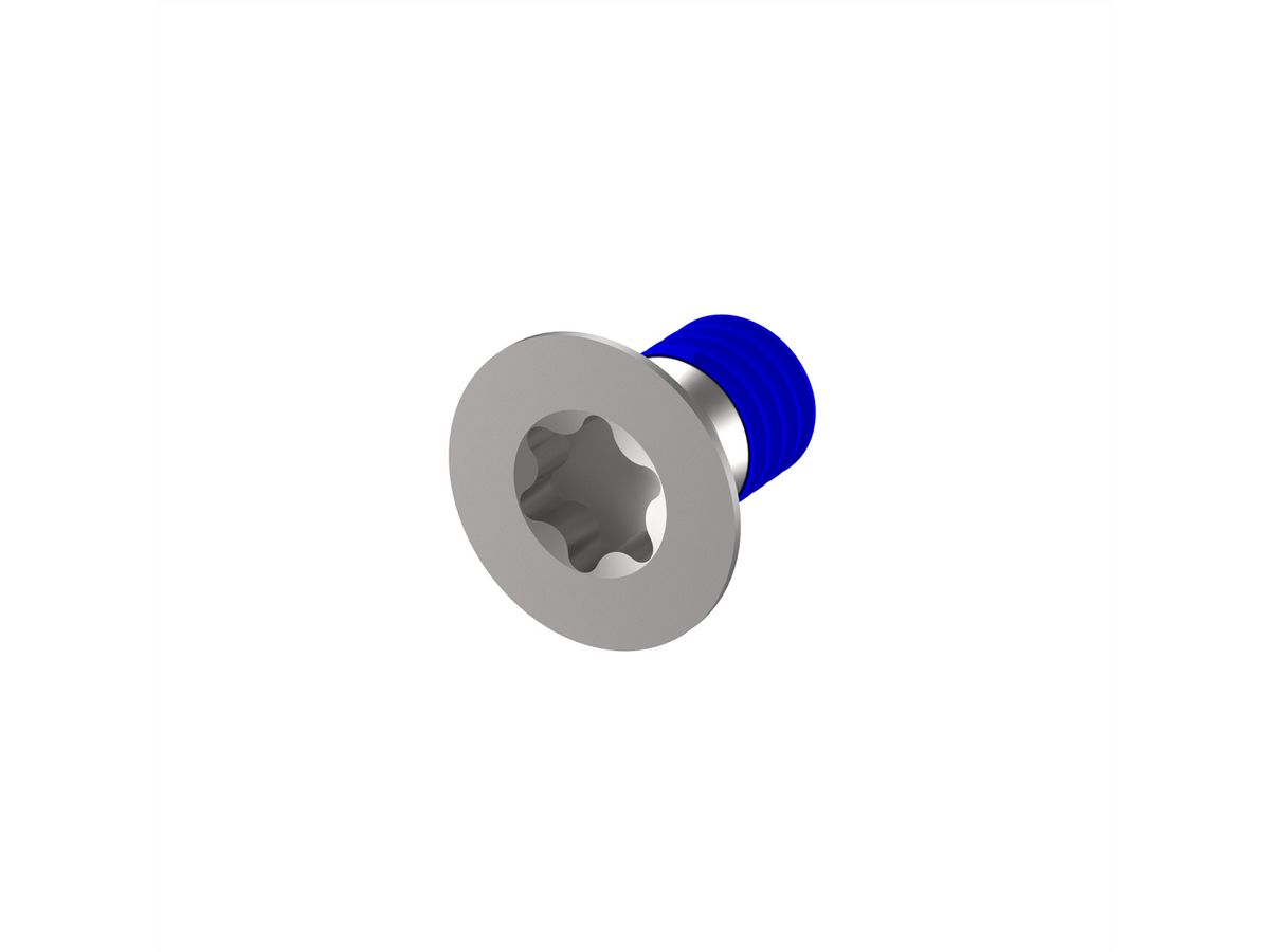 SCHROFF SEKOSCHR.TORX M4X 7 (100ST), Senkkopfschraube mit Gewindesicherung