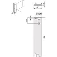 SCHROFF Frontplatte für 3-HE-Rear-I/O - RUECKPROFIL I/O 3HE 4TE