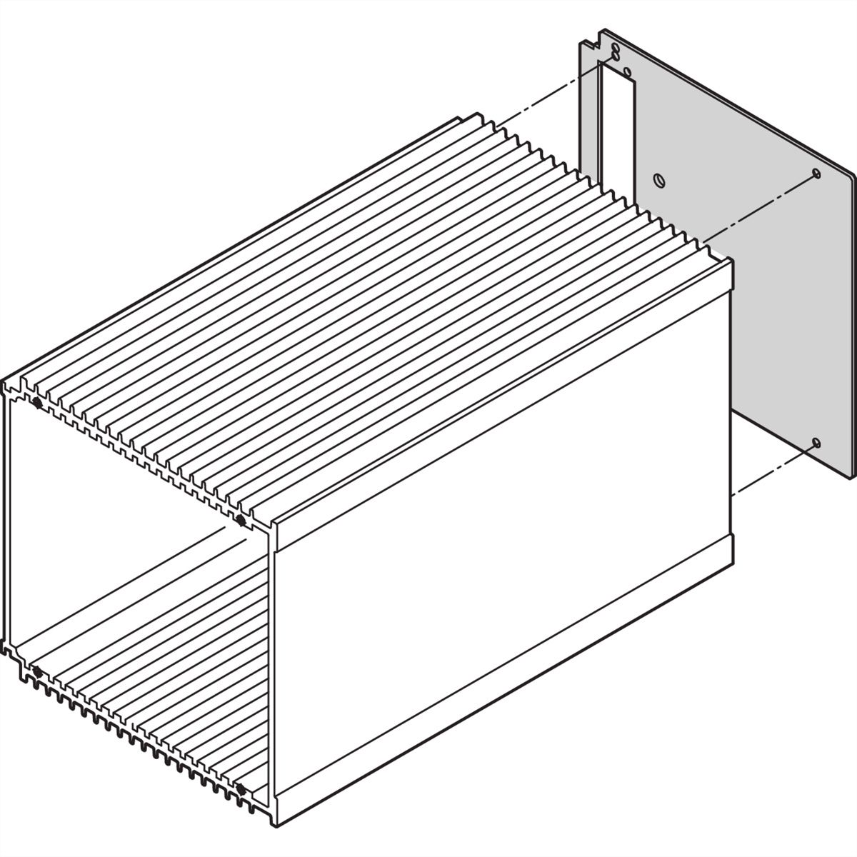 SCHROFF Rückwand - RUECKWAND HF-KASSETTE 12TE