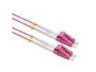 VALUE LWL-Kabel 50/125µm OM4, LC/LC, Low-Loss-Stecker, violett, 3 m