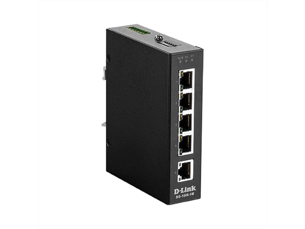 D-Link DIS-100G-5W 5-Port SwitchLayer2 Gigabit Industrial