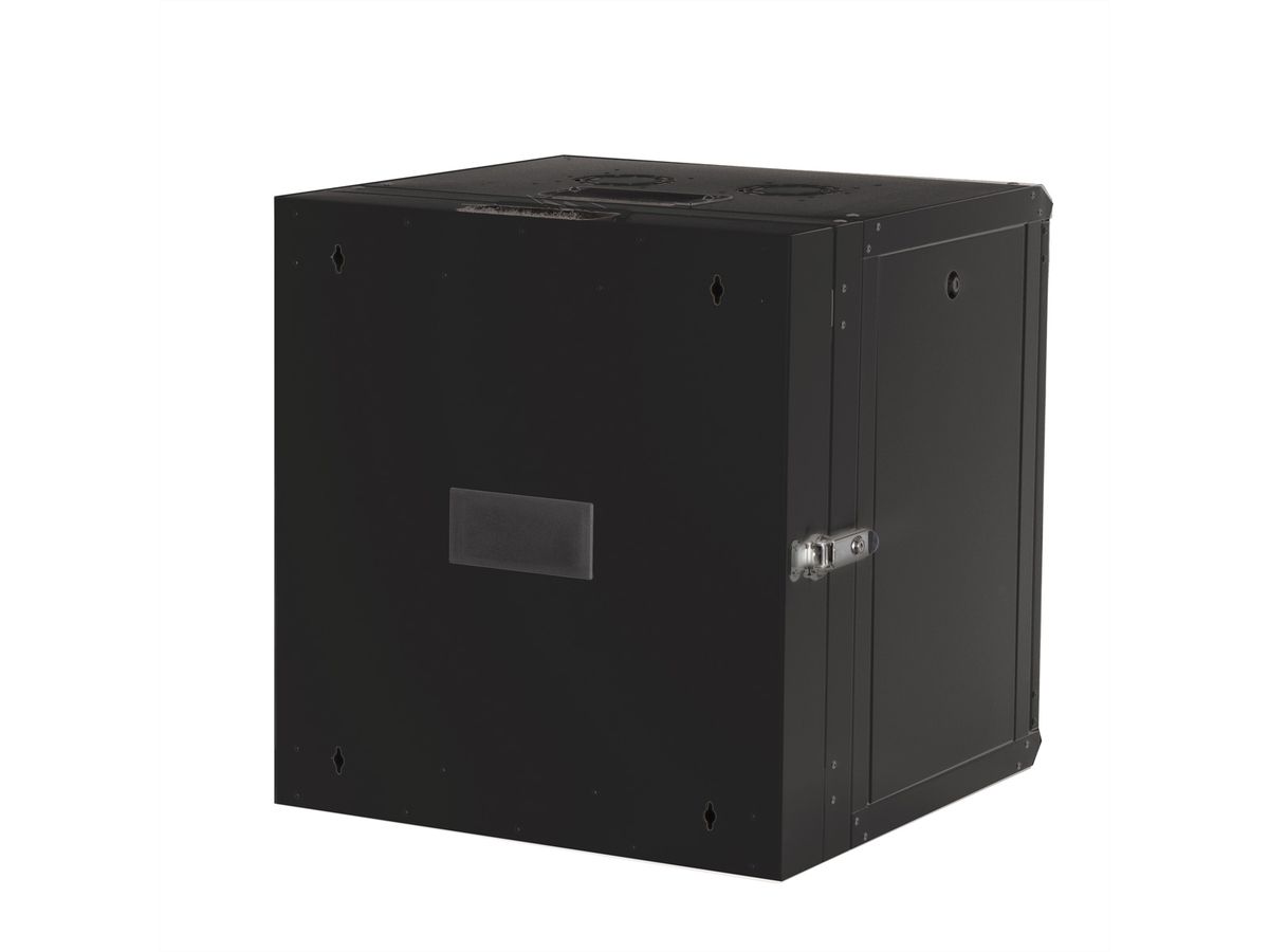 ROLINE 19-Zoll Wandgehäuse Pro 12 HE, 600x600 BxT zweiteilig schwenkbar schwarz