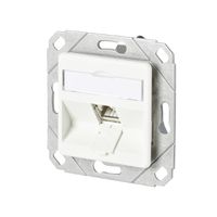 METZ CONNECT C6Amodul 1 Port 180°M UPk-Dose, reinweiß RAL9010