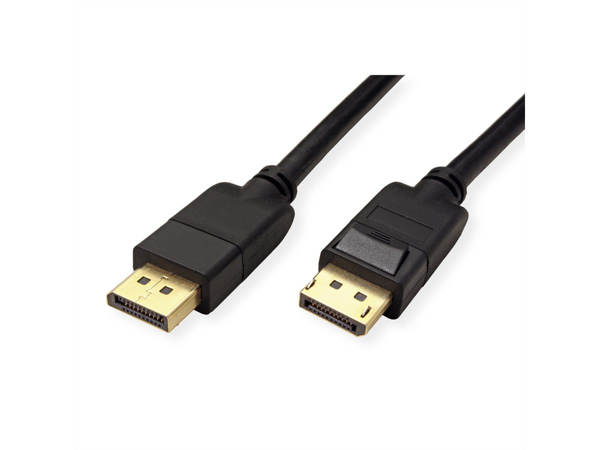 ROLINE RM DisplayPort Kabel, v1.4, DP ST - ST, schwarz, 2 m