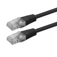 ROLINE Patchkabel Cat.6 (Class E), UTP, PoE, schwarz, 0,3 m