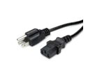 Netzkabel NEMA-5 auf C13 für USA, schwarz, 1,8 m