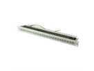TELEGÄRTNER 19"-Verteiler MPP24 1 HE, Kat.6A (Class EA) (ISO/IEC), 24 Ports, grau