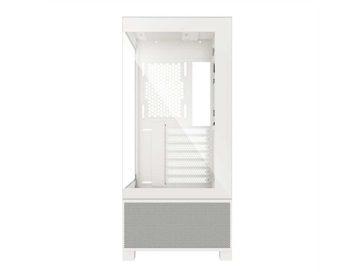 XILENCE Xilent Beam ATX PC Case white, X218.W.ARGB Gaming ATX PC Case weiß