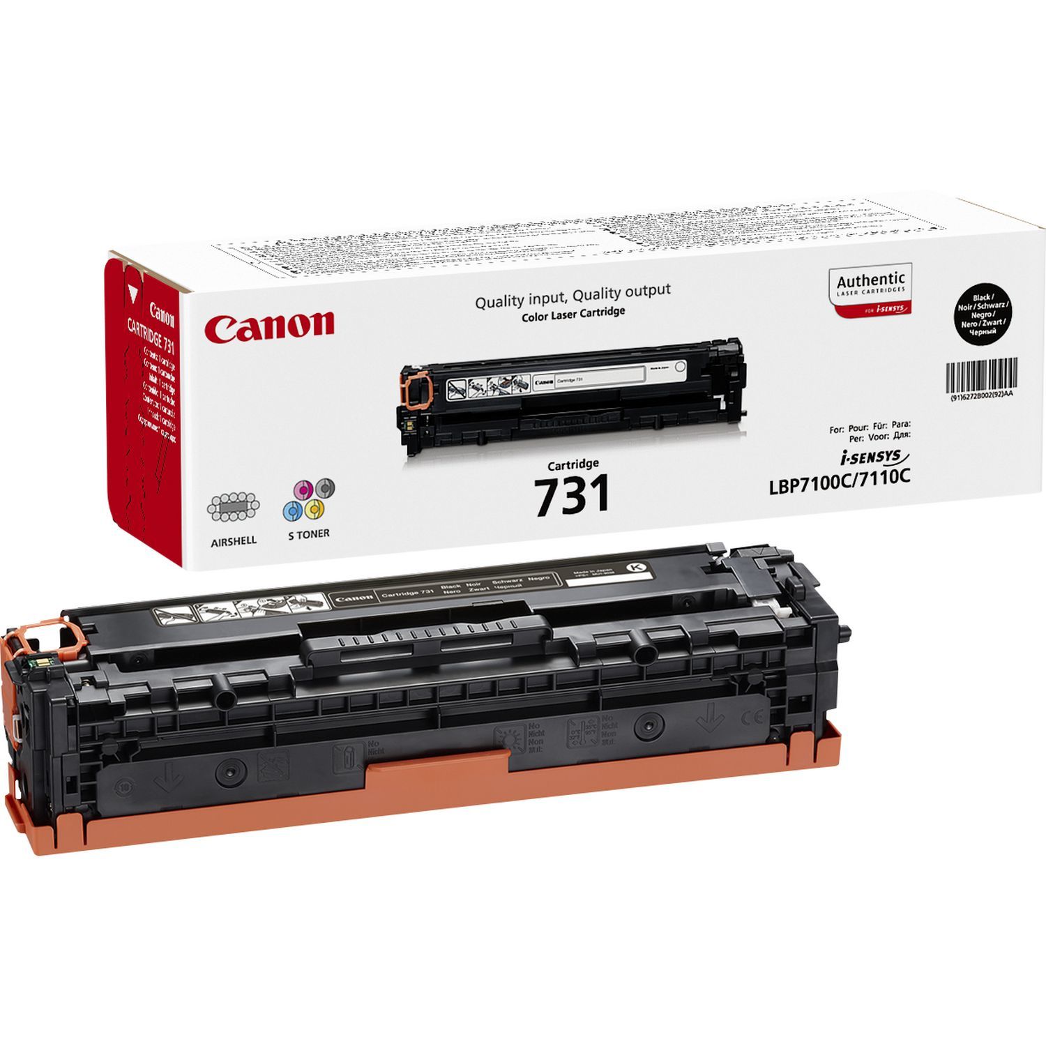 Canon 731 Original Schwarz 1 Stück(e)