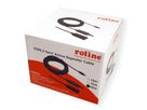 ROLINE USB 3.2 Gen 1 Aktives Repeater Kabel, schwarz, 20 m