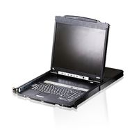 ATEN CL5816N 48cm-LCD KVM Switch USB-PS/2,VGA, 16 Port, UK-Layout