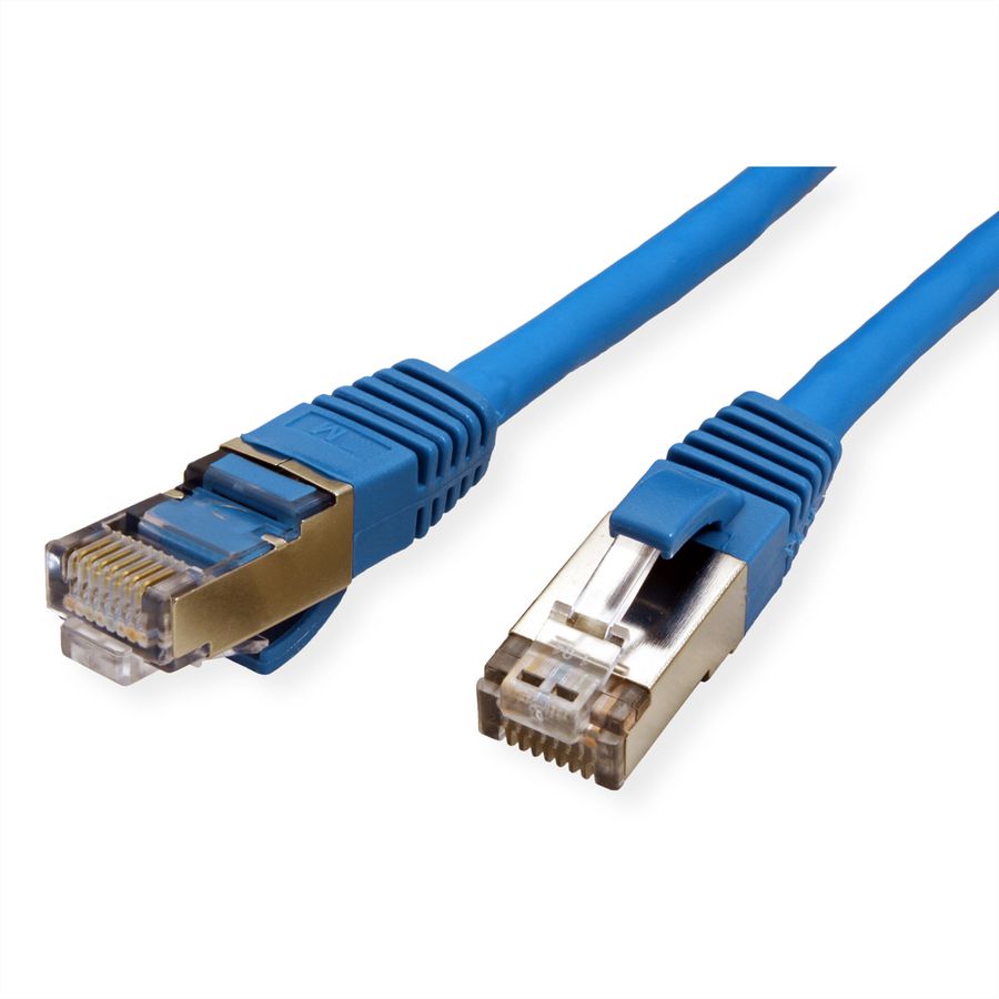 VALUE Patchkabel Cat.6 (Class E) S/FTP (PiMF), LSOH, blau, 5 m