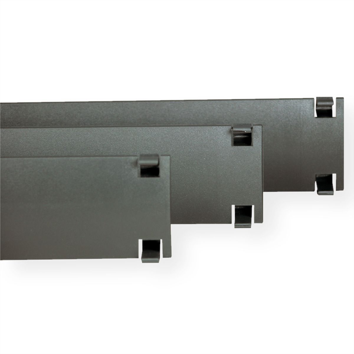 19"-Blindplatten zum Einklipsen, Kunststoff 1 HE, 10St., RAL 7016 anthrazit