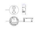 BACHMANN TWIST 1x Schutzkontakt, 2x Keystone, GST18 Stecker, chrom, 0,2 m