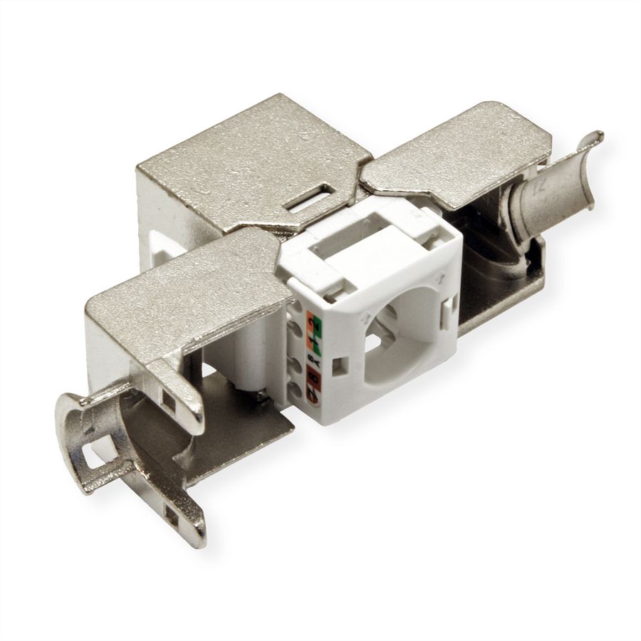 VALUE Cat.6A (Class EA) Keystone, RJ-45, geschirmt, werkzeuglos, SuperSLIM