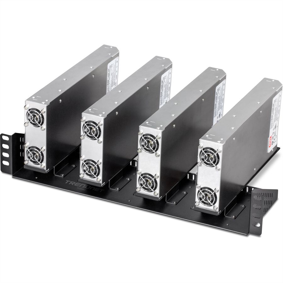 TRENDnet TI-R4U 19-Zoll rackmontierbares vertikales Chassis, für industrielle Netzteile